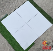 Gạch 60x60 đá bóng kiếng trắng vân mây nhẹ