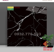 Gạch 60x60 màu đen bóng kiếng vân trắng mã 6620