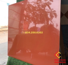 Gạch 60x60 màu đỏ đất đậm bóng kiếng tại Thủ Đức - Gachcaocap.vn