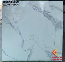 Gạch 60x60 màu trắng vân khói chĩnh hãng giá cả hợp lí
