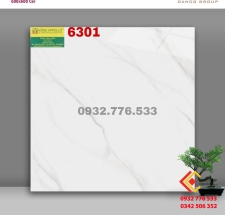 Gạch 60x60 màu trắng vân mây ốp lát mặt tiền mã 6301