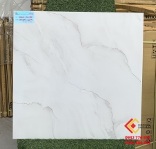 Gạch 60x60 màu trắng vân mây viền màu xám