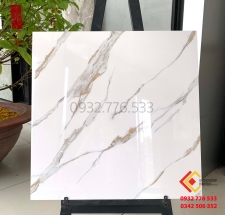 Gạch 60x60 màu trắng vân xám