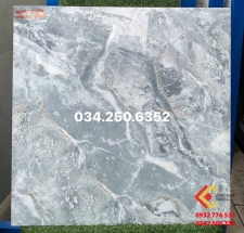 Gạch 60x60 màu xám đá bóng kiếng lát nền biệt thự sang chảnh