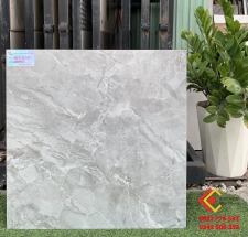 Gạch 60x60 màu xám đá ốp nền nhà biệt thự