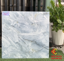 Gạch 60x60 màu trắng xanh lát nền nhà sang trọng