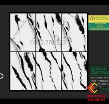 Gạch khổ lớn 80x120 màu trắng vân đen mua ở đâu giá tốt?