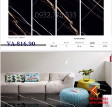 Gạch 80x160 màu đen sọc trắng đá bóng hàng có sẵn tại kho