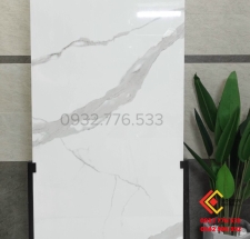 Gạch khổ lớn 80x160 màu trắng vân mây hàng nhập khẩu Ấn Độ sẵn tại kho quận 4
