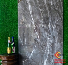 Gạch 80x160 màu xám sọc trắng sang đẹp