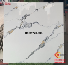 Gạch 80x80 hàng VN vân đá màu trắng đen 