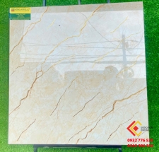 Gạch 80x80 đá bóng kiếng sofita marble vân vàng ánh kim tại Vĩnh Long