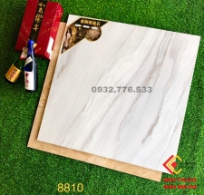 Gạch 80x80 màu trắng sọc xám nhẹ mã 8810