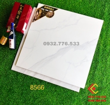 Gạch 80x80 màu trắng vân mây mã 8566