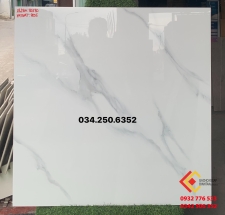 Gạch 80x80 màu trắng vân mây nhẹ tại tỉnh lộ 10