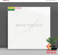 Gạch 80x80 màu trắng vân mây sang xịn mã 8059