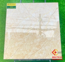 Gạch khắc kim 80x80 màu vàng sáng bóng ốp lát trang trí khu đô thị