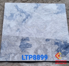 Gạch 80x80 đá bóng kiếng ốp nền nhà màu xanh khắc kim