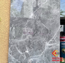 Gạch ốp lát khổ lớn 90x180 màu xám bóng vân trắng tại Bình Dương