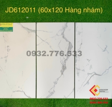 Gạch đá mờ nhám 60x120 Trung Quốc màu trắng vân mây JD612011