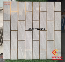 Gạch trang trí màu đẹp 60x60 nhũ vàng ánh kim tại quận 6
