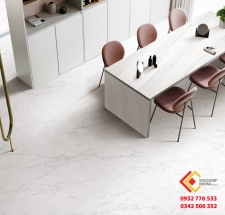 Mẫu gạch 60x120 trắng vân mây bóng kiếng chất lượng tốt